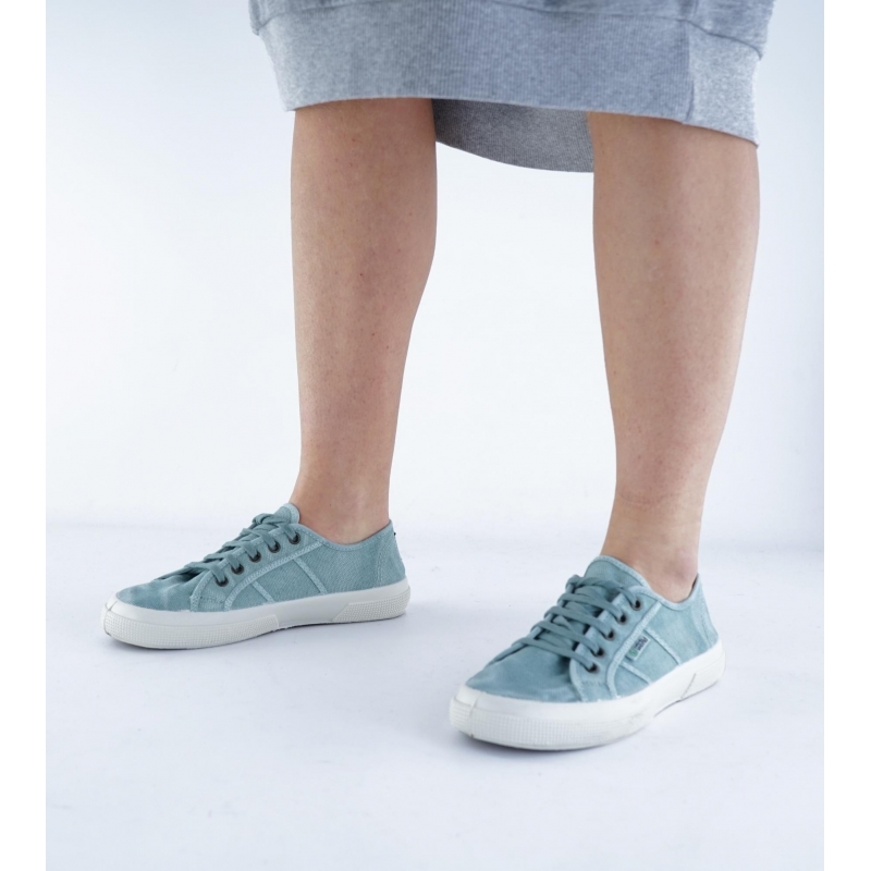 NATURAL WORLD scarpe Donna lacci Cotone Bio plantare