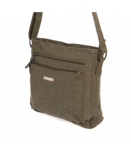 SATIVA Shoulder Bag Unisex hemp adjustable zip closure vegan pockets