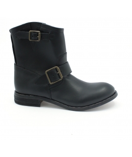 Zapatos de mujer VSI MESSI Biopolioli Biker Boots hebillas impermeables zapatos veganos Made in Italy