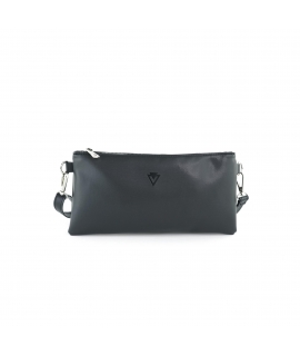 VSI MATI Bag Clutch bag black vegan Woman Biopolioli ecological adjustable shoulder strap with zip
