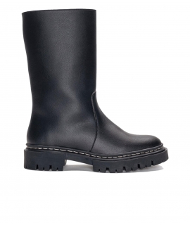 NAE Cesca bottes tubulaires véganes Femme noir maïs chaussures véganes
