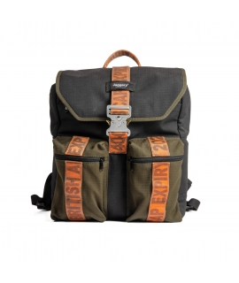 JAGGERY Backpack recycled safety belts canvas military computer bag vegan