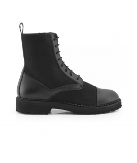 NOAH Bettina shoes Femme amphibie 8 trous boot lacets à glissière chaussures végétaliennes