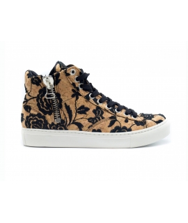 Zapatillas NAE Milan Cork Zapatillas de mujer Zapatillas medias de cordones con cremallera Zapatos veganos impermeables