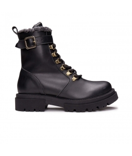 NAE Nerea shoes Femme botte rembourrée boucle zip lacets chaussures vegan