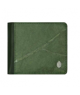 Portefeuille pour homme porte-monnaie feuilles végétaliennes imperméables
