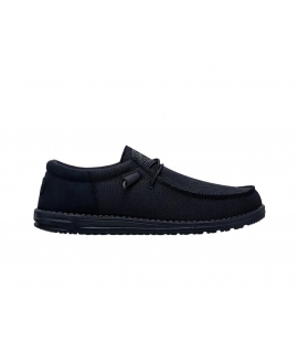 HEY DUDE vegan WALLY Funk Mono marine Baskets respirantes d'été monocolores bleues pour hommes