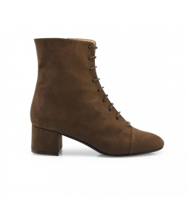 NOAH Carlotta vegan ankle boots laces round toe vegan heel shoes