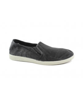 NATURAL WORLD chaussures Man Slip on Elastic Cotton Bio semelle intérieure amovible eco chaussures végétaliennes