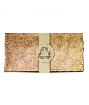GREEN BANANA PAPER vegan wallet accordion wallet zip card holder banana fiber purse