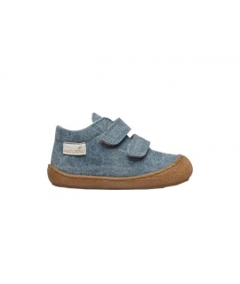 NATURINO Cocoon Organic Lauflernschuhe aus veganer Bio-Baumwolle Junior Kids Turnschuhe Riemen