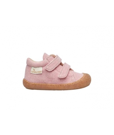 NATURINO Cocoon vegan Organic Lauflernschuhe rosa Bio-Baumwolle Junior Kids Mädchen Turnschuhe Riemen