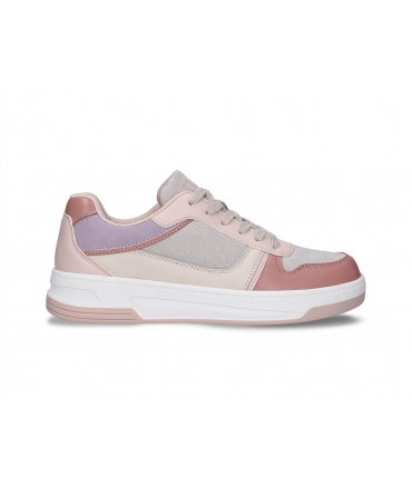 NAE Dara recycelte rosa lila mehrfarbige vegane Sneakers mit Schnürsenkeln vegane Schuhe