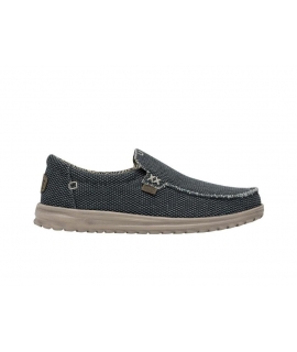 HEY DUDE vegan MIKKA Braided deep blue Herrenschuhe zum Hineinschlüpfen atmungsaktive Sommer-Loafer aus Bio-Baumwolle