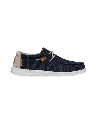 HEY DUDE vegan WALLY Stretch Shoes Baskets bleues d'été respirantes pour hommes