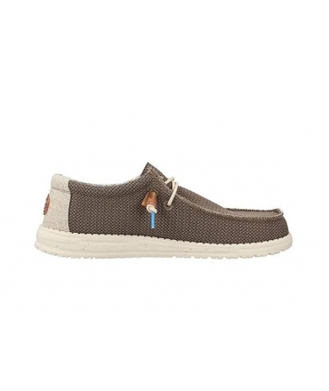 HEY DUDE vegan WALLY Stretch Scarpe Uomo sneakers walnut estive