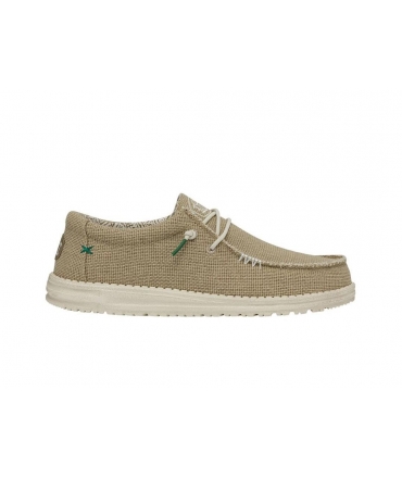 HEY DUDE vegan WALLY Arena trenzada Zapatillas ligeras transpirables de verano de algodón orgánico para hombre