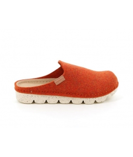 GRUNLAND VEG POFF CI2777 orange recycled women's comfort slippers