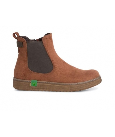 JANA Beatles boots vegan brown recycled elastic zip