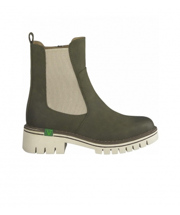 JANA Beatles vegan green recycled sole elastic tank zip vegan shoes