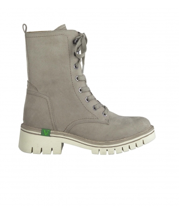 JANA High recycelte vegane Stiefel mit Tanksohle, Reißverschlussschnürsenkel, vegane Schuhe
