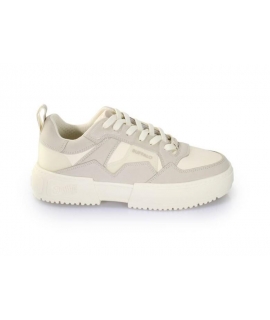 BUFFALO RSE V2 vegan gray cream Women's Shoes cream Light lace-up sneakers