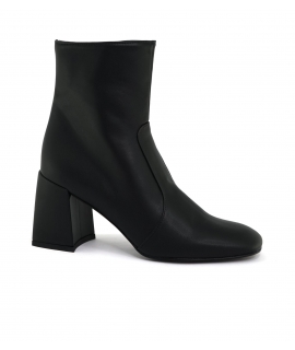 VSI OXA Oil square ankle boots with zip wide heel Made in Italy