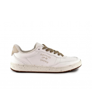 Zapatillas veganas blancas recicladas ACBC Evergreen con cordones de yute