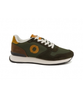 ECOALF Yale Vegane Herren-Turnschuhe aus recyceltem Khaki, wasserdichte Schnürsenkel, vegane Schuhe