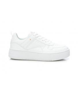 REFRESH Zapatillas veganas blancas zapatos veganos con plataforma para mujer