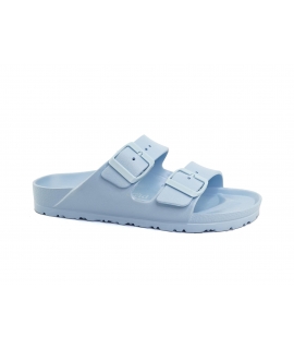 NATURAL WORLD vegan slippers light blue sea rubber swimming pool double band
