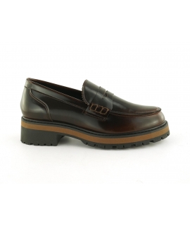 VSI BRAY Brown vegan loafers varnished college vegan shoes Made in Italy