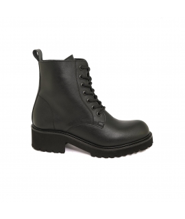 VSI KLESTA Black combat boots 7 holes waterproof boots zipper heel vegan shoes Made in Italy
