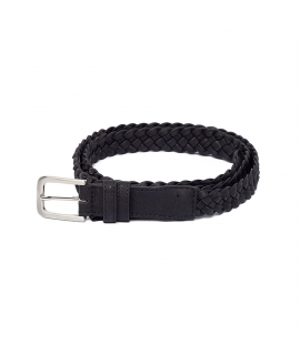 Cinturón vegano de corcho negro unisex 3 cm