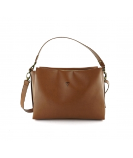 VSI FLO Vegan bag in apple brown, removable, adjustable, waterproof, ecological shoulder strap