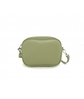 VSI MEI Borsa vegan rettangolare mela tracolla removibile cerniera pochette menta made in Italy