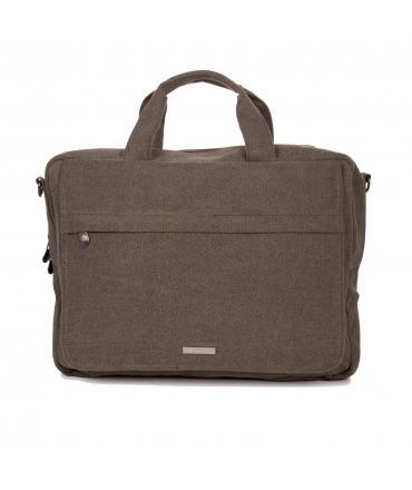 Bolso de hombro SATIVA Bolsillos veganos con cierre de cremallera de cáñamo ajustable unisex