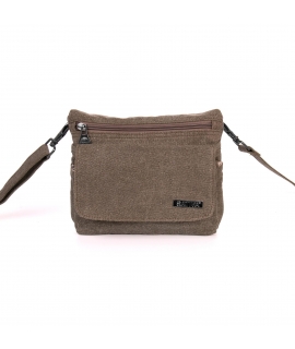 SATIVA Borsello Tracolla borsa Unisex canapa eco sostenibile bottone zip vegan