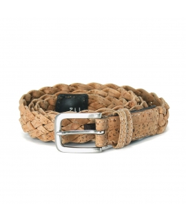 Cintura intreccio vegan sughero unisex 3 cm
