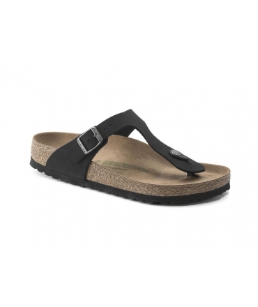 BIRKENSTOCK Vegan Gizeh nero Donna ciabatte infradito fibbia regolabile
