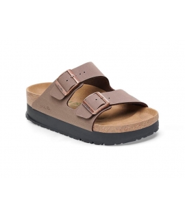 PAPILLIO vegan by Birk Arizona Mokka-Hausschuhe Öko-vegane Damen-Plateauschuhe