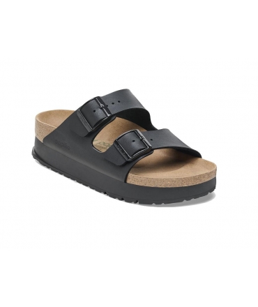 PAPILLIO vegan von Birk Arizona schwarze Hausschuhe Vegane Plateauschuhe für Damen