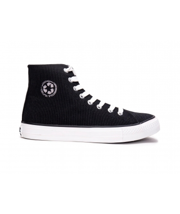 NAE Redo sneakers riciclate nere alte vegan Unisex mid ecosotenibili lacci