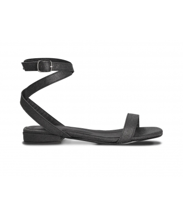 NAE Basil sandali vegan neri ananas donna fascia pinatex cinturino vegan shoes