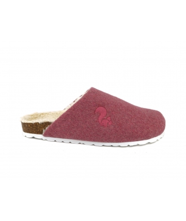 THIES TH607-002 Vegane Hauspantoffeln mit Webpelz-Baumwolle