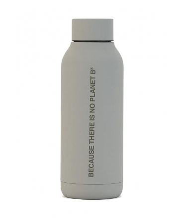 ECOALF Bronson graue Edelstahl-Thermoflasche mit Verschluss 510 ml
