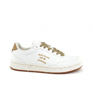Deportivas sostenibles ACBC Evergreen corcho blanco unisex cordones yute reciclado