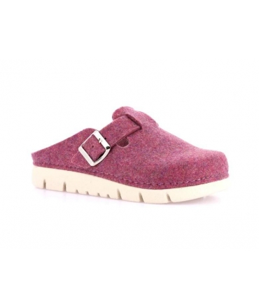 Zapatillas GRUNLAND vegan HATE Zapatillas de mujer recicladas con hebilla rosa