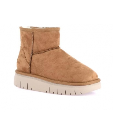 GRUNLAND vegan CHOT boot platform faux fur padded warm