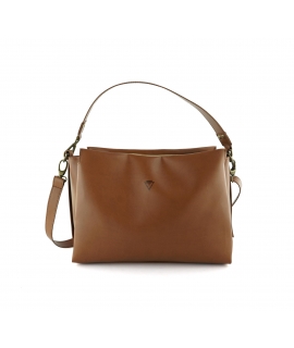 Bolso vegano VSI FLO en color marrón manzana, extraíble, ajustable, impermeable, bandolera ecológica